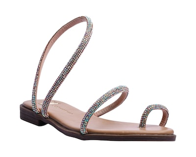 Foto 1 | Sandalia Piso Para Mujer Lob Footwear Textile Blanco 59705009