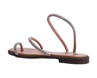 Foto 4 | Sandalia Piso Para Mujer Lob Footwear Textile Blanco 59705009