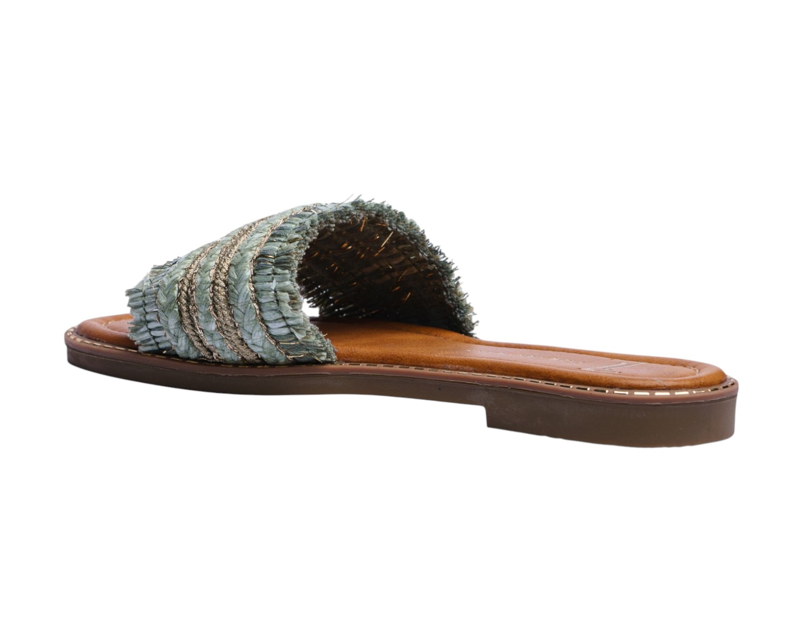 Foto 5 pulgar | Sandalia Piso Para Mujer Lob Footwear Rafia Verde 52205468