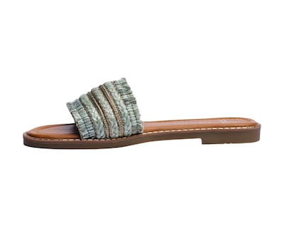 Foto 5 | Sandalia Piso Para Mujer Lob Footwear Rafia Verde 52205468