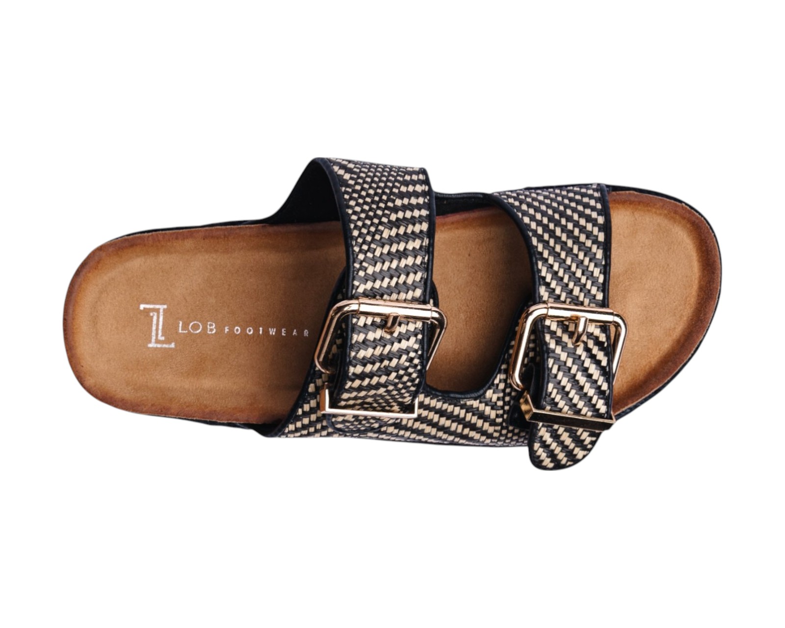Foto 8 pulgar | Sandalia Piso Para Mujer Lob Footwear Rafia Negro 51705051