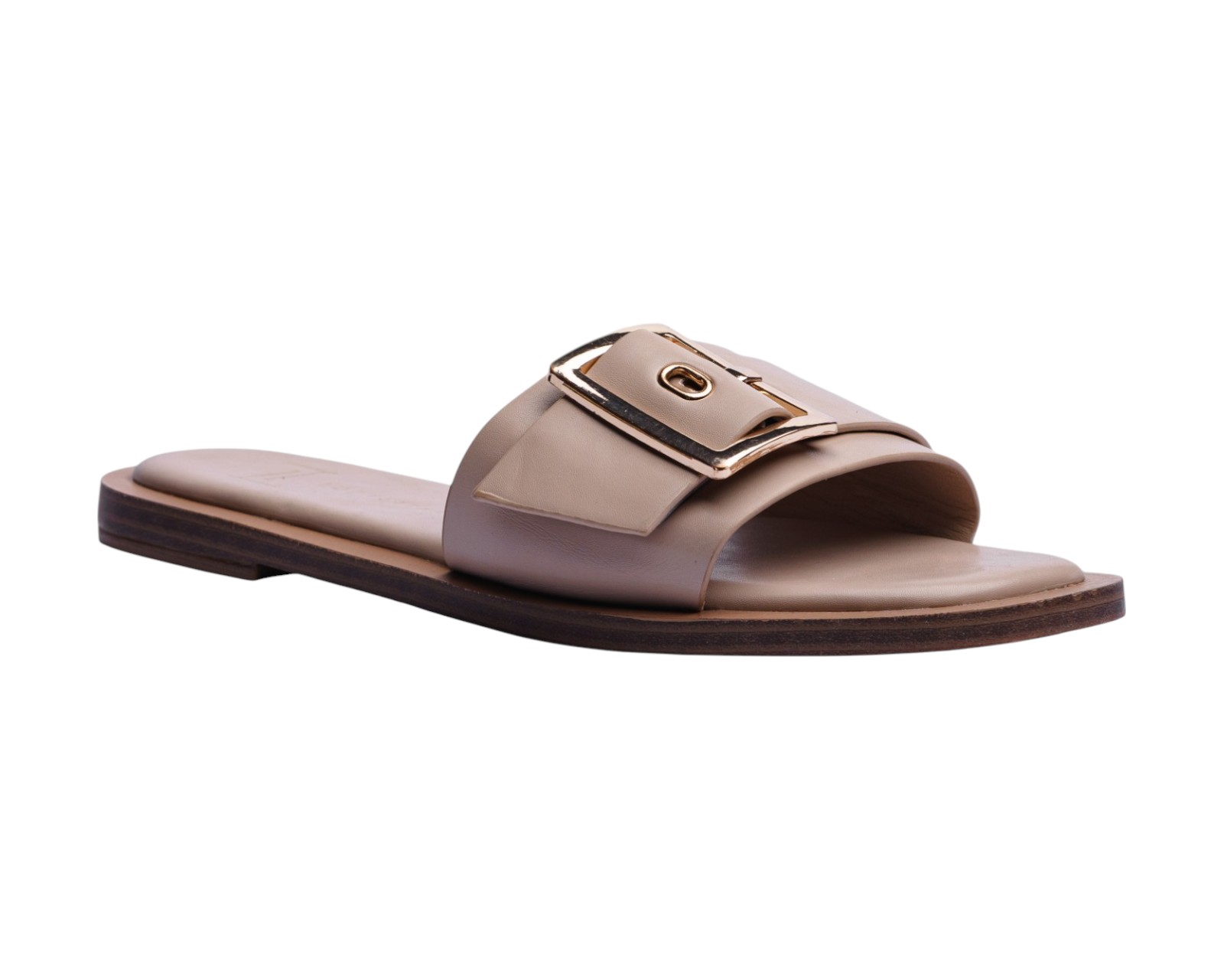 Foto 2 pulgar | Sandalia Piso Para Mujer Lob Footwear Pu Beige 92005023