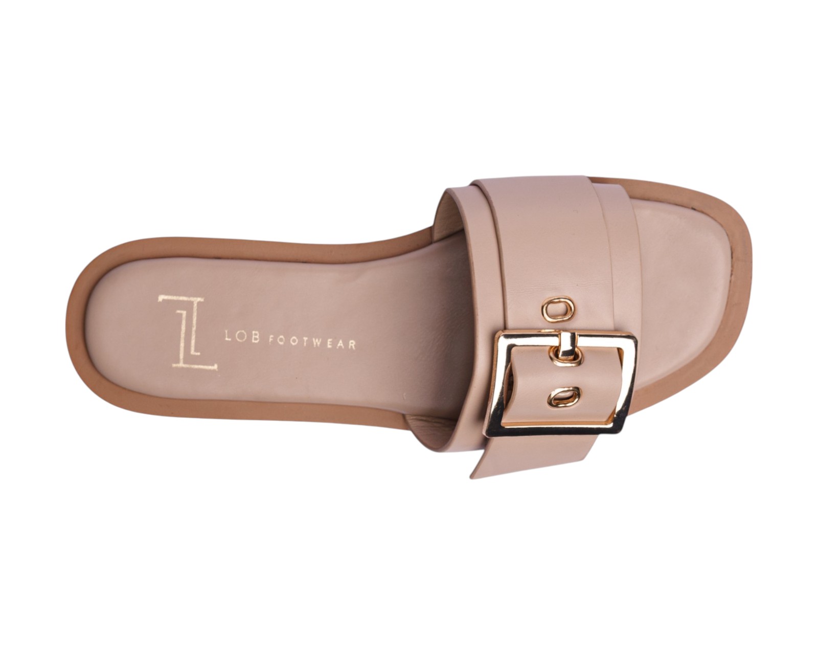Foto 8 pulgar | Sandalia Piso Para Mujer Lob Footwear Pu Beige 92005023
