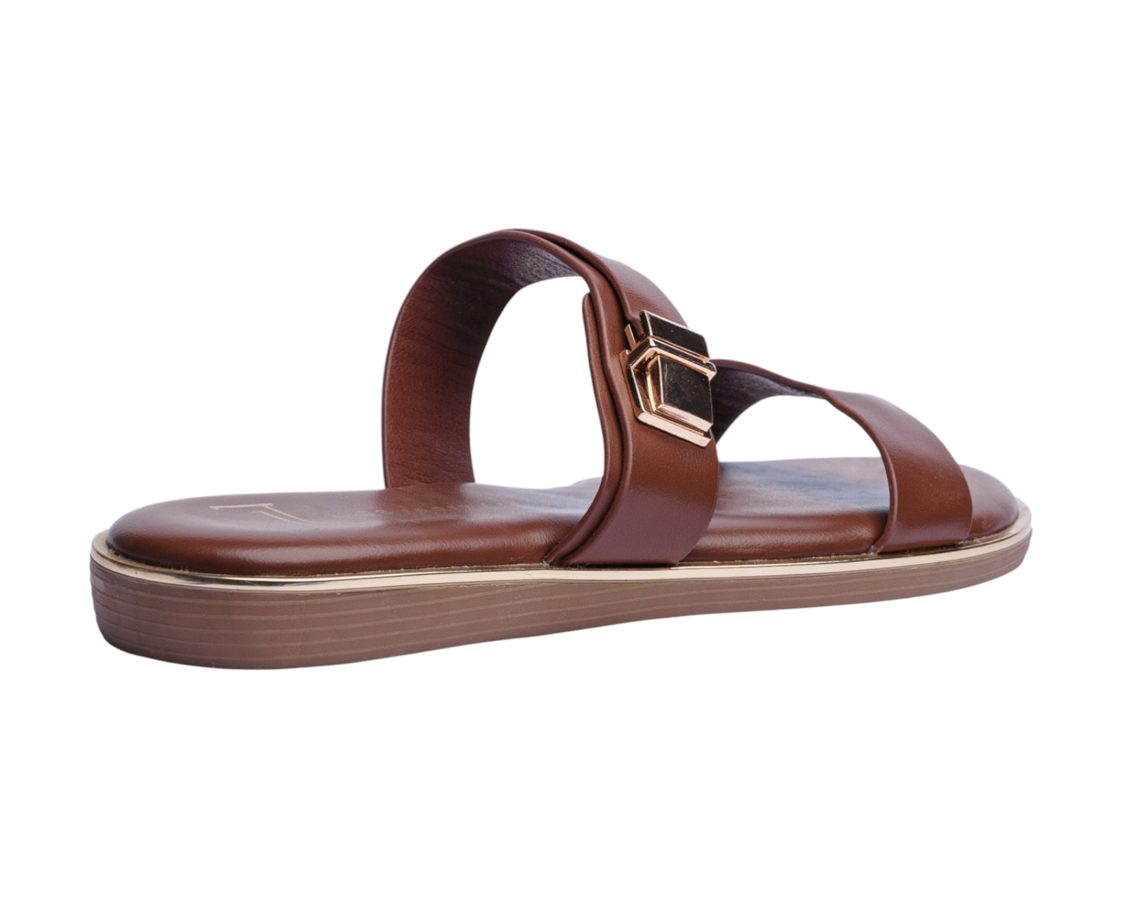 Foto 4 pulgar | Sandalia Piso Para Mujer Lob Footwear Pu Café 92005024