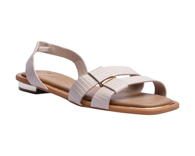 Foto 1 | Sandalia Piso Para Mujer Lob Footwear Pu Lizard Beige 93305054