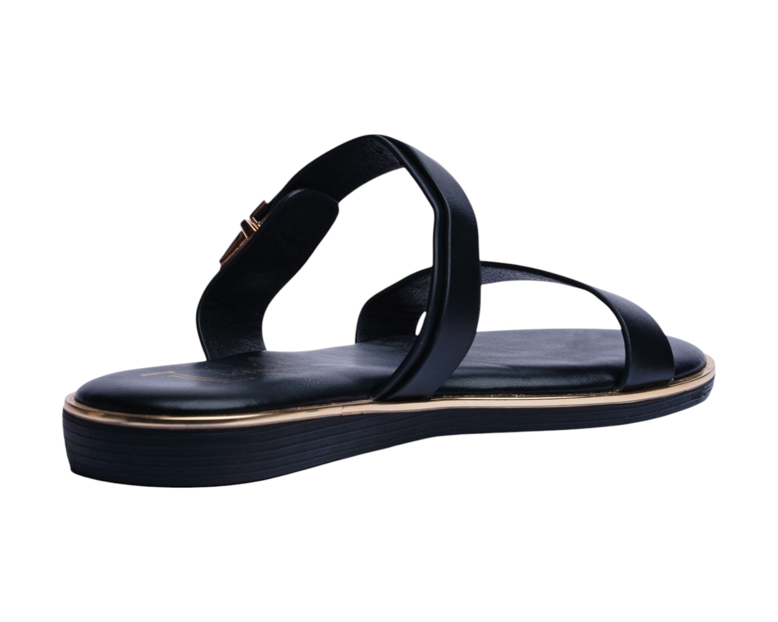 Foto 4 pulgar | Sandalia Piso Para Mujer Lob Footwear Pu Negro 92005025
