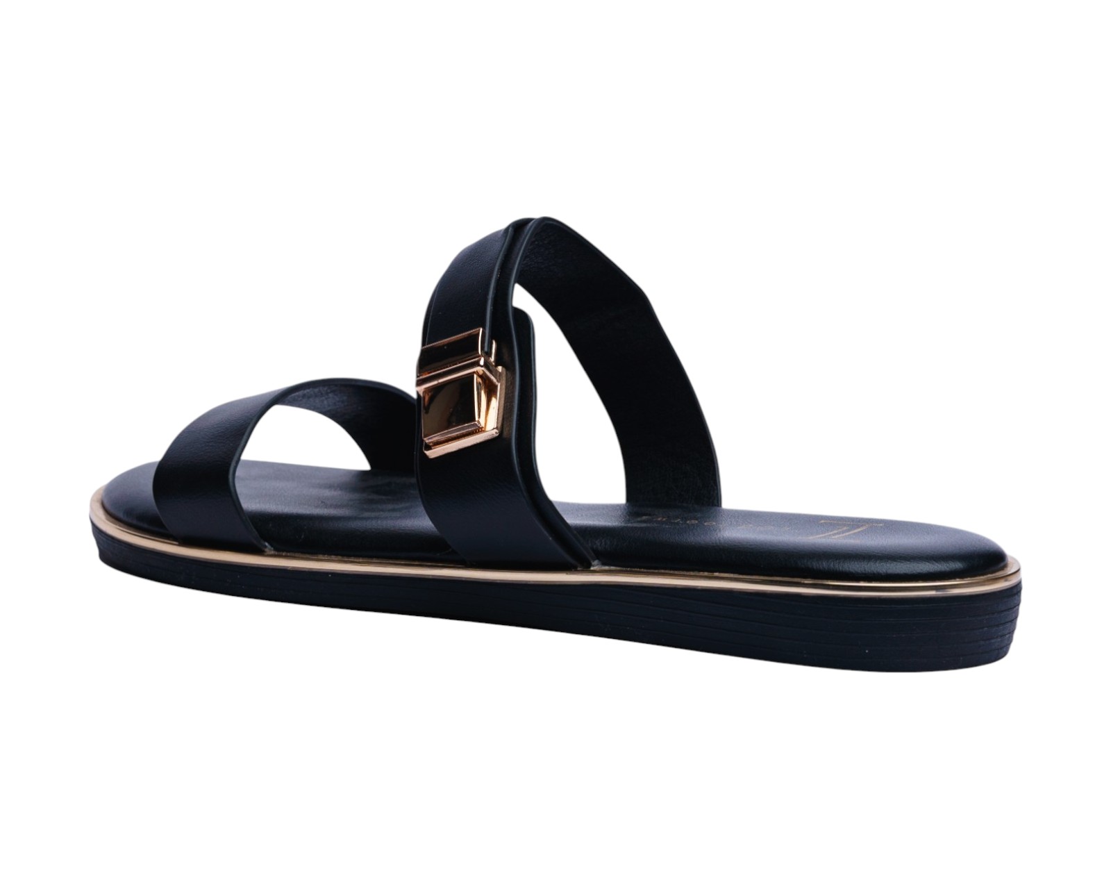 Foto 5 pulgar | Sandalia Piso Para Mujer Lob Footwear Pu Negro 92005025