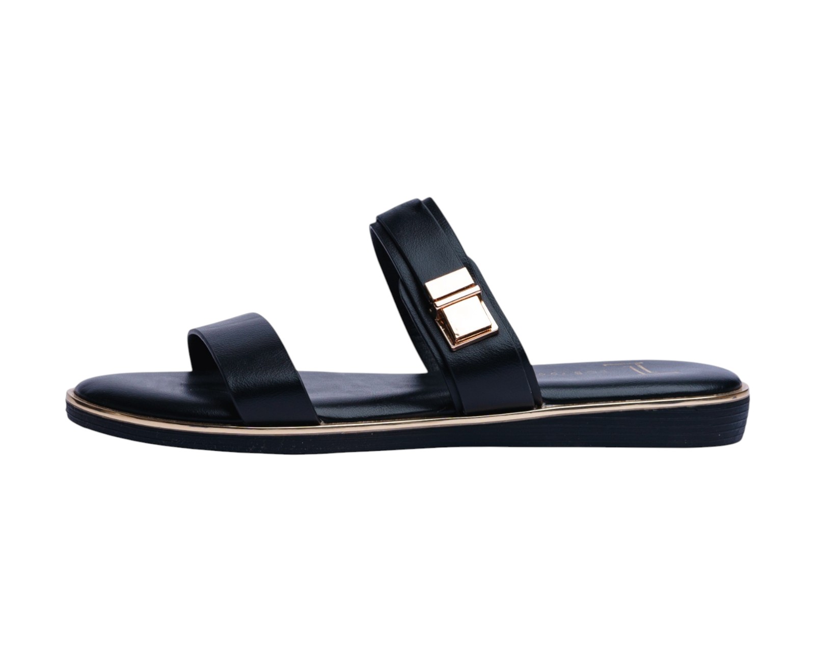 Foto 6 pulgar | Sandalia Piso Para Mujer Lob Footwear Pu Negro 92005025