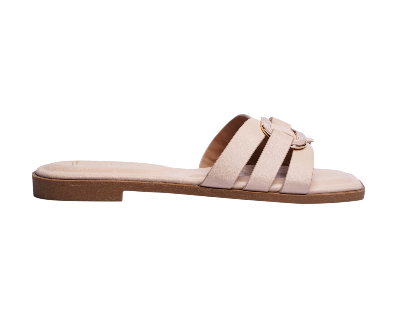 Foto 3 pulgar | Sandalia Piso Para Mujer Lob Footwear Pu Beige 91805031