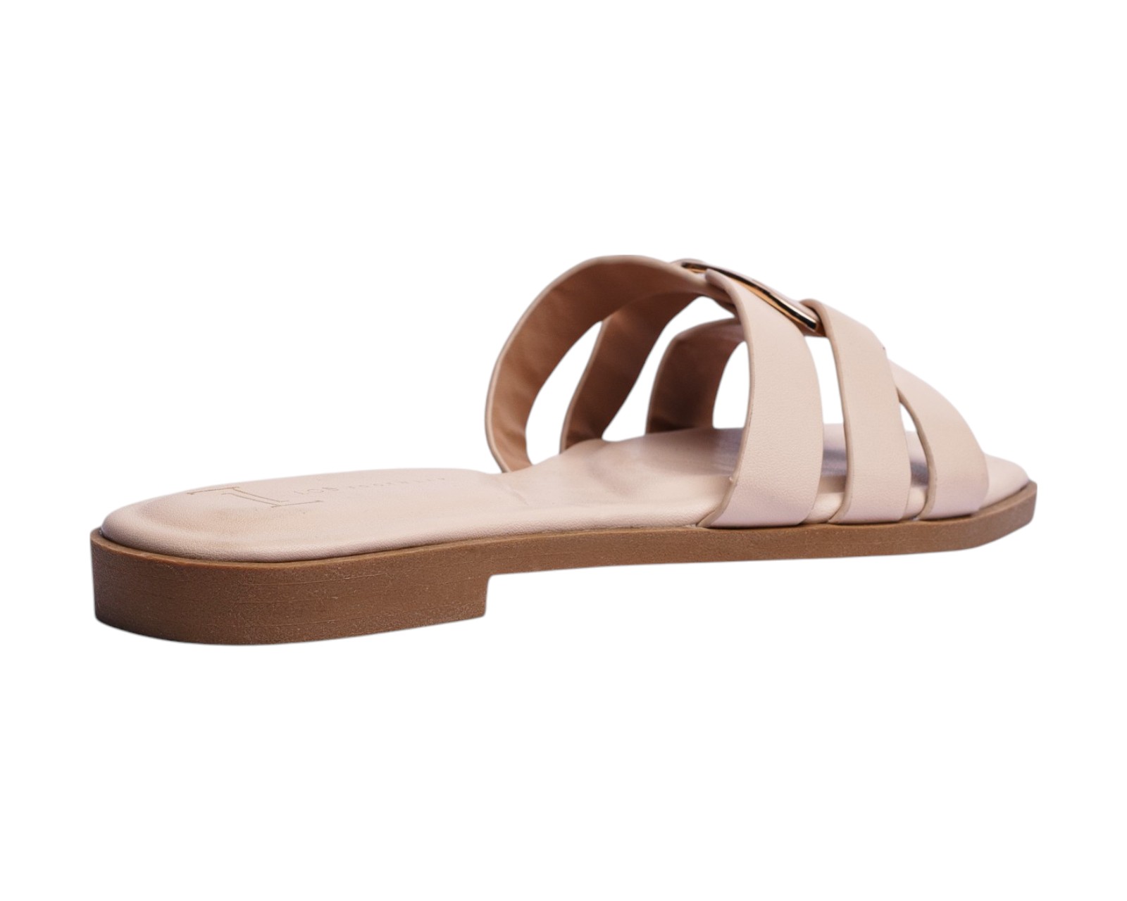 Foto 3 | Sandalia Piso Para Mujer Lob Footwear Pu Beige 91805031