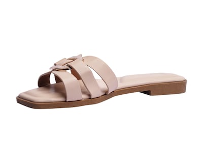 Foto 6 | Sandalia Piso Para Mujer Lob Footwear Pu Beige 91805031