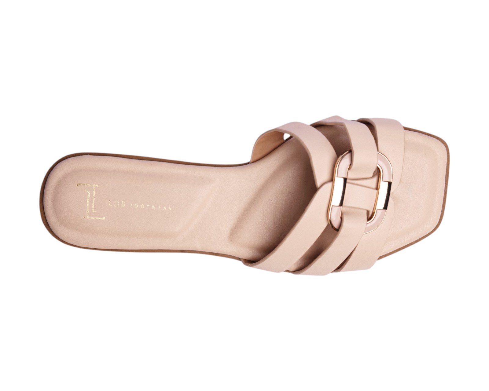 Foto 7 | Sandalia Piso Para Mujer Lob Footwear Pu Beige 91805031