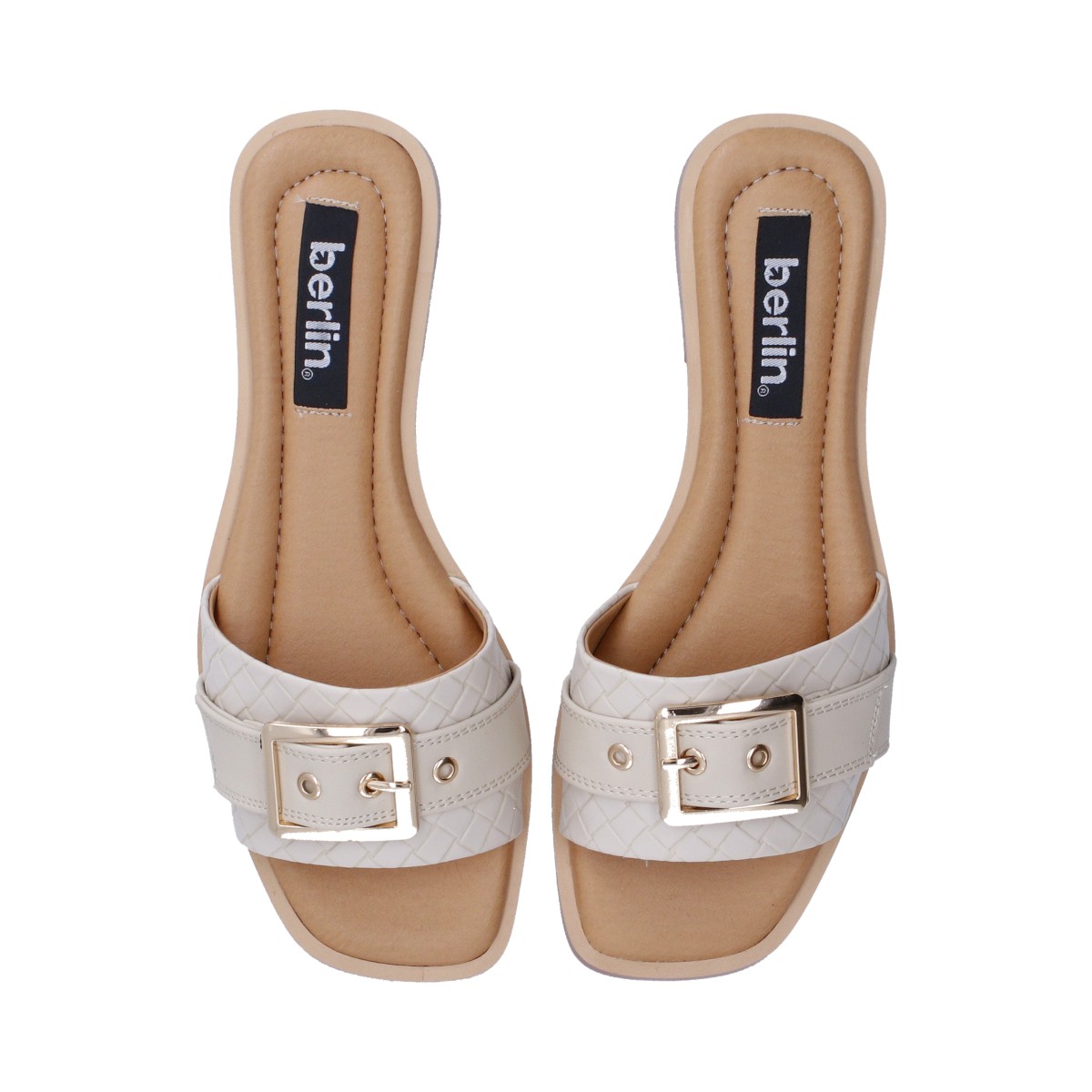Foto 5 pulgar | Sandalias Berlin Hueso para Mujer
