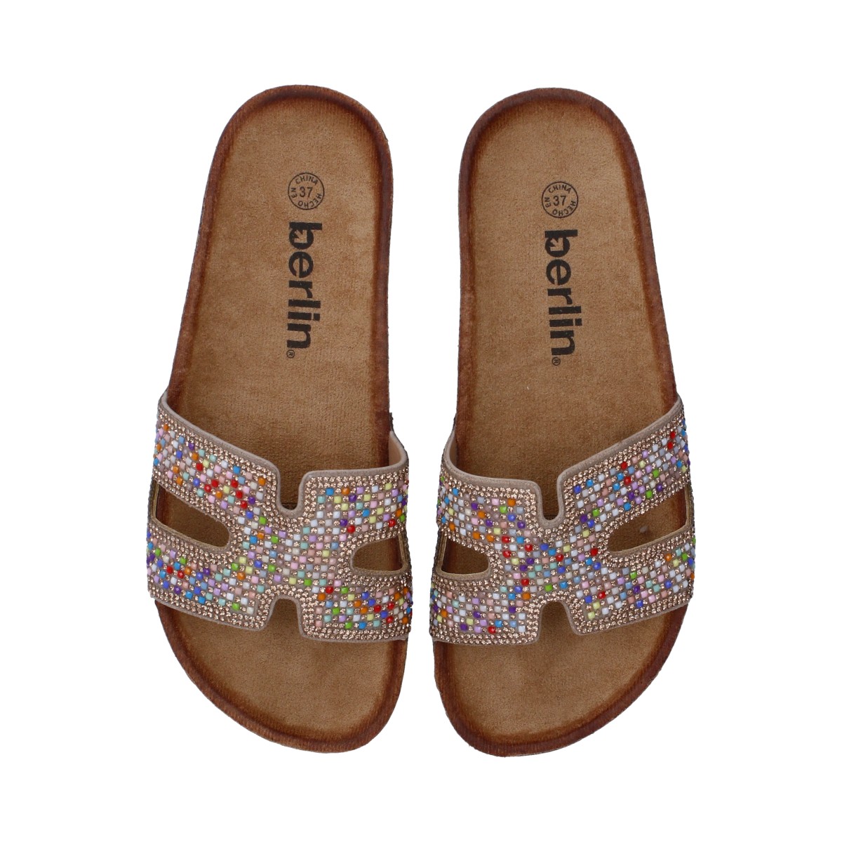 Foto 4 pulgar | Sandalias Casuales Berlín Multicolor para Mujer