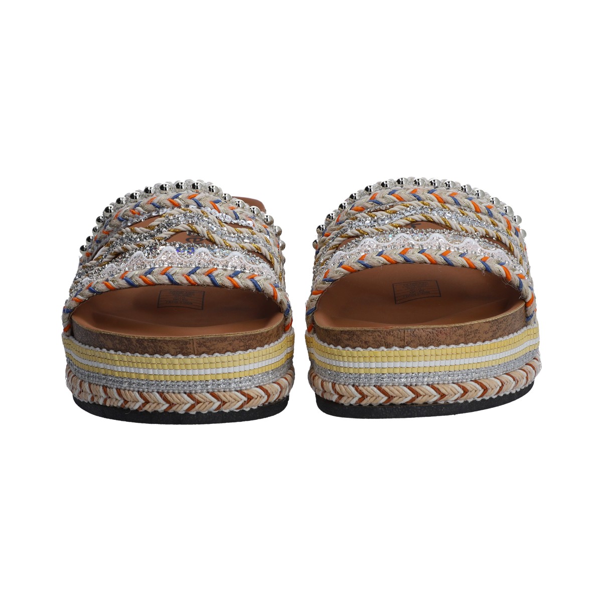 Foto 3 pulgar | Sandalias de Plataforma Berlín con Aplicaciones para Mujer
