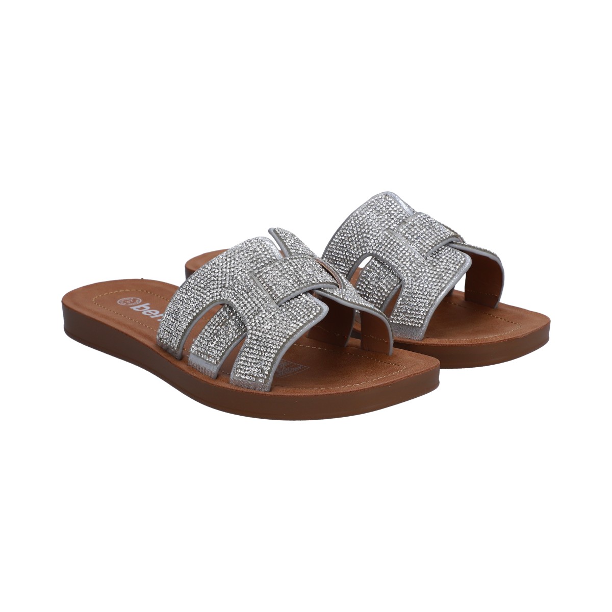 Foto 2 pulgar | Sandalias Berlin Plata para Mujer