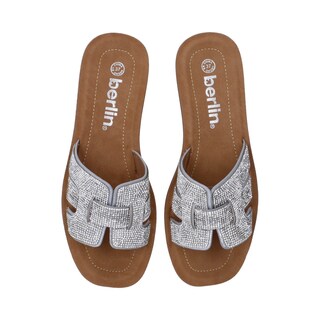 Foto 4 | Sandalias Berlin Plata para Mujer