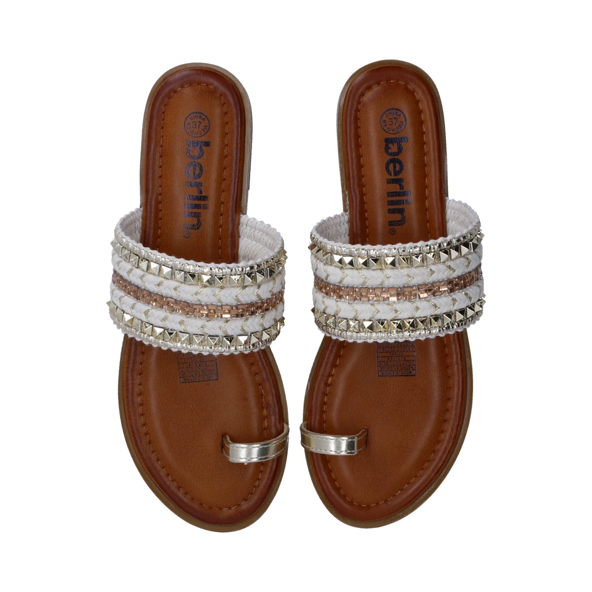Foto 5 pulgar | Sandalias Berlin con Aplicaciones para Mujer
