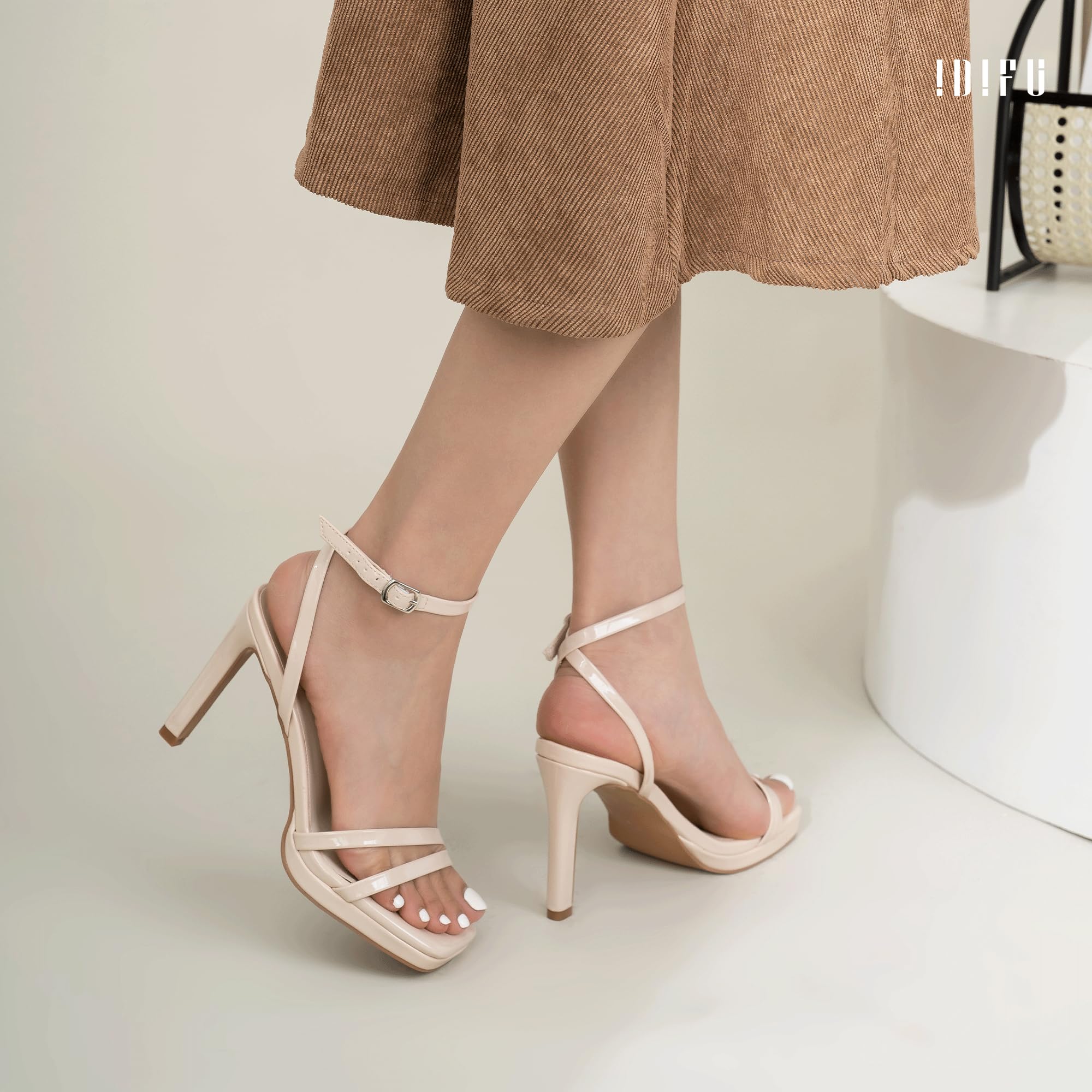 Foto 5 pulgar | Tacones Altos Idifu Nude Platform Stiletto Para Mujer - Venta Internacional.