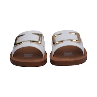 Foto 2 | Sandalias Casuales Berlín Blancas para Mujer