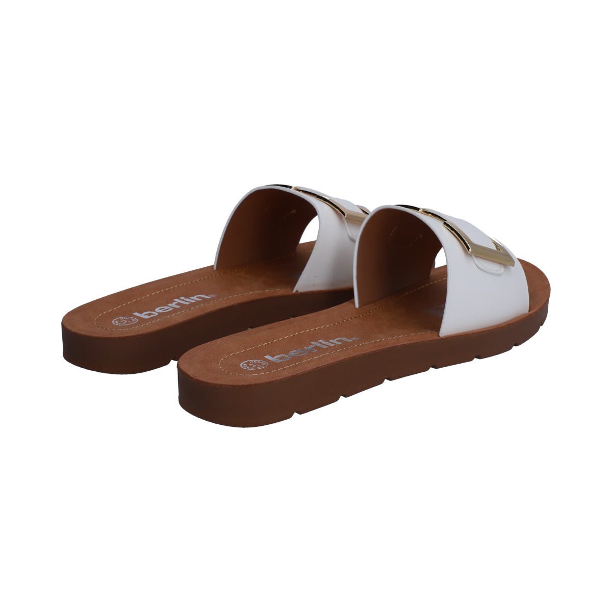 Foto 4 pulgar | Sandalias Casuales Berlín Blancas para Mujer