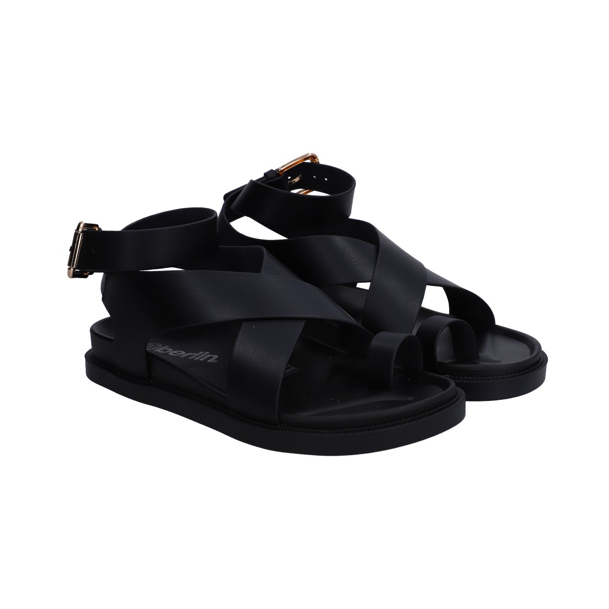 Sandalias Casuales Berlín Negras para Mujer