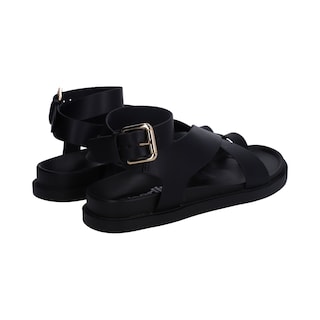Foto 3 | Sandalias Casuales Berlín Negras para Mujer