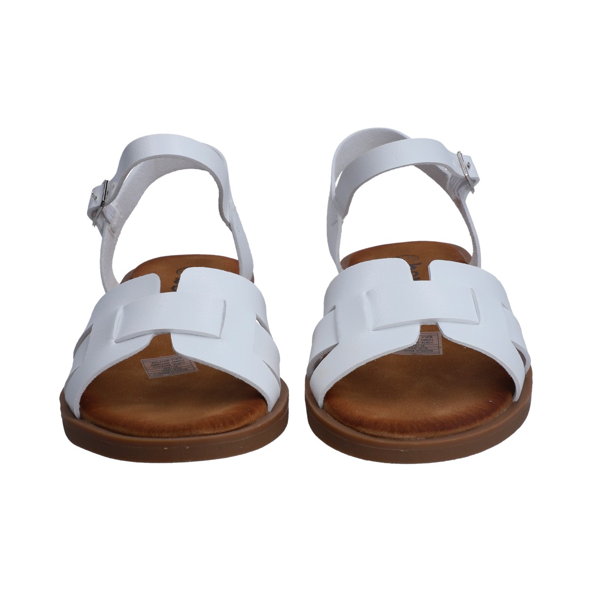 Foto 3 pulgar | Sandalias de Piso Berlín Blancas para Mujer