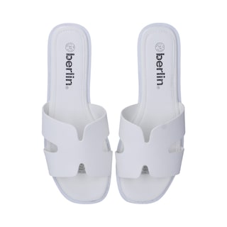 Foto 4 | Sandalias Berlin de Piso Blancos para Mujer