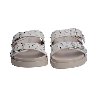 Foto 2 | Sandalias Berlin Blancos con Hebillas y Estoperoles