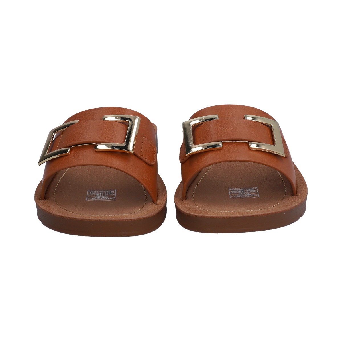 Sandalias Casuales Berlin Café de Piso con Herraje para Mujer