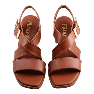 Foto 6 | Sandalia Dama Miracol By Mama Lola 182 Tan Tacon Comodo Mujer Talla 23 A 26 E