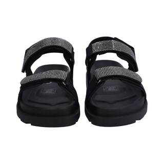 Foto 2 | Sandalias Berlin Negra con Cristales para Mujer
