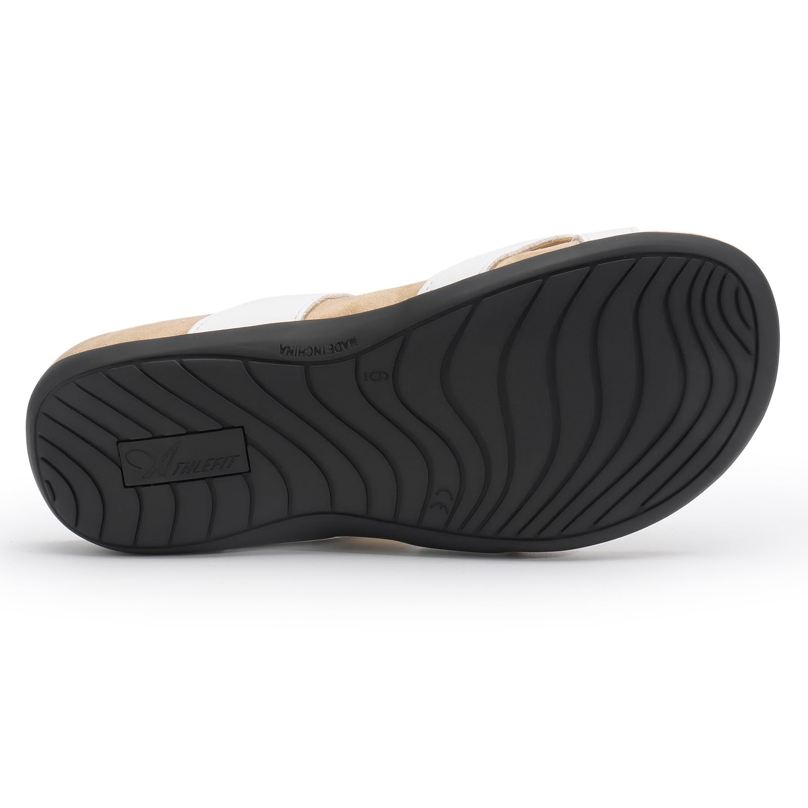 Foto 5 pulgar | Sandalias Ortopédicas Athlefit Para Mujer Con Soporte Para Arco, Color Blanco 8 - Venta Internacional.