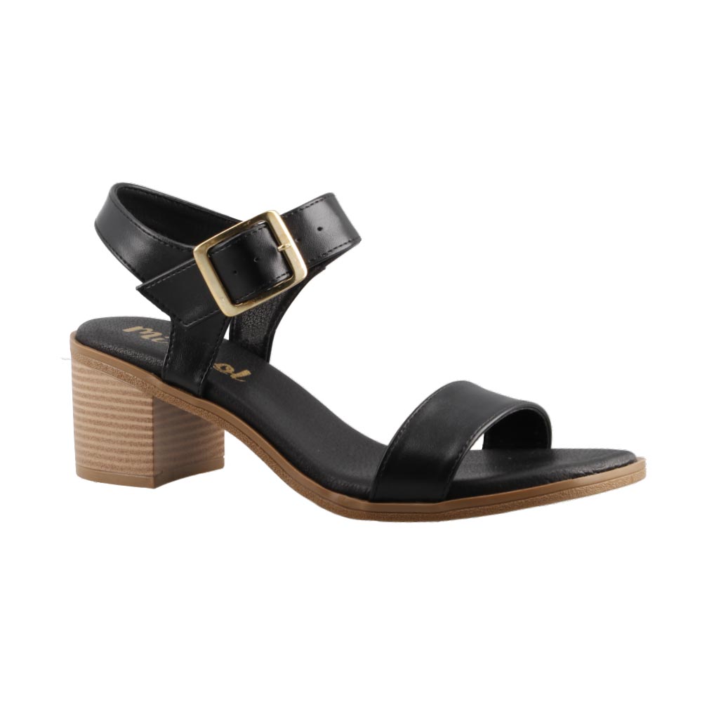 Foto 3 pulgar | Sandalia Dama Miracol By Mama Lola 1109 Negro Tacon Comodo Mujer Talla 23 A 26 E