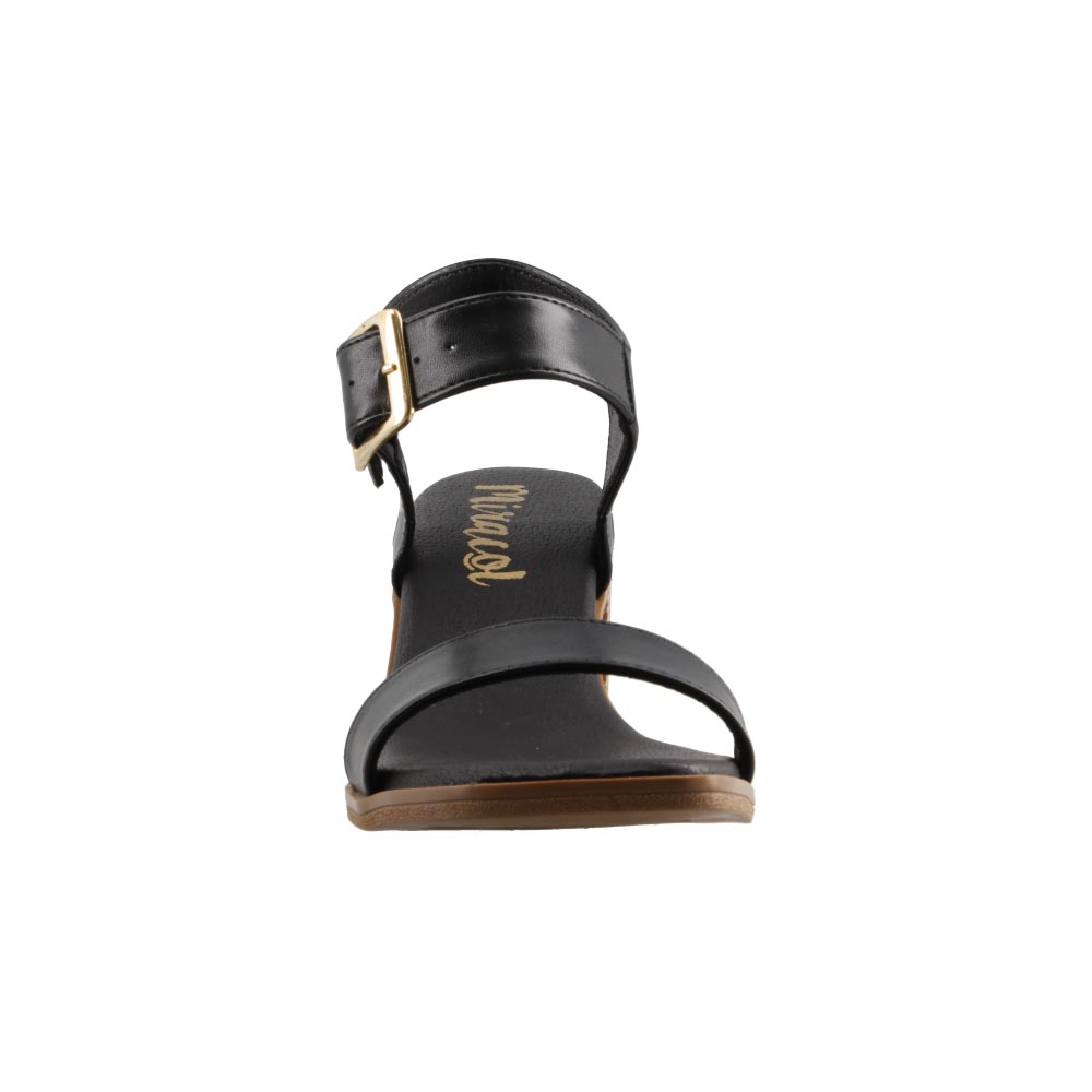 Foto 6 pulgar | Sandalia Dama Miracol By Mama Lola 1109 Negro Tacon Comodo Mujer Talla 23 A 26 E