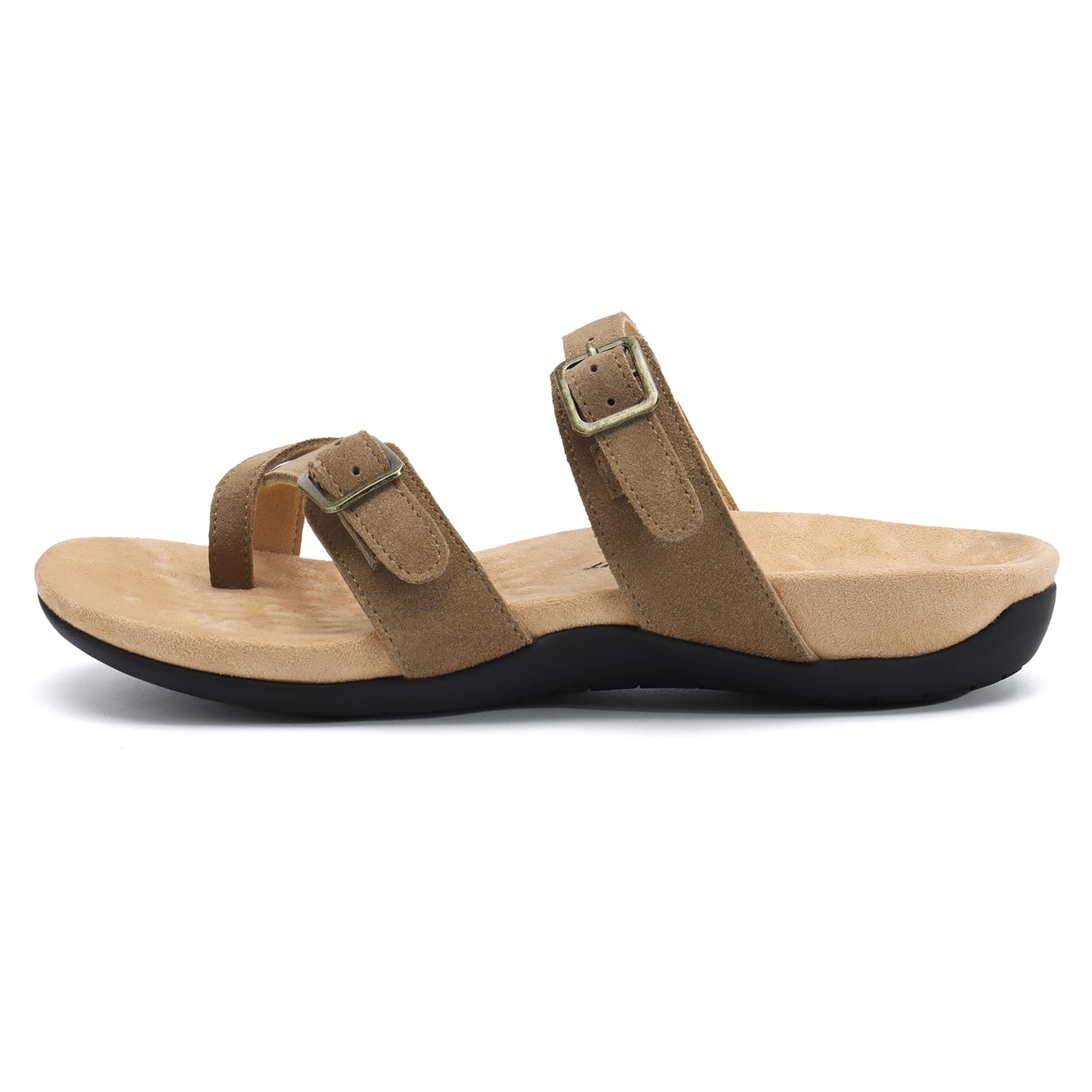 Foto 3 pulgar | Sandalias Ortopédicas Athlefit Para Mujer Arch Support Brown 8.5 - Venta Internacional.
