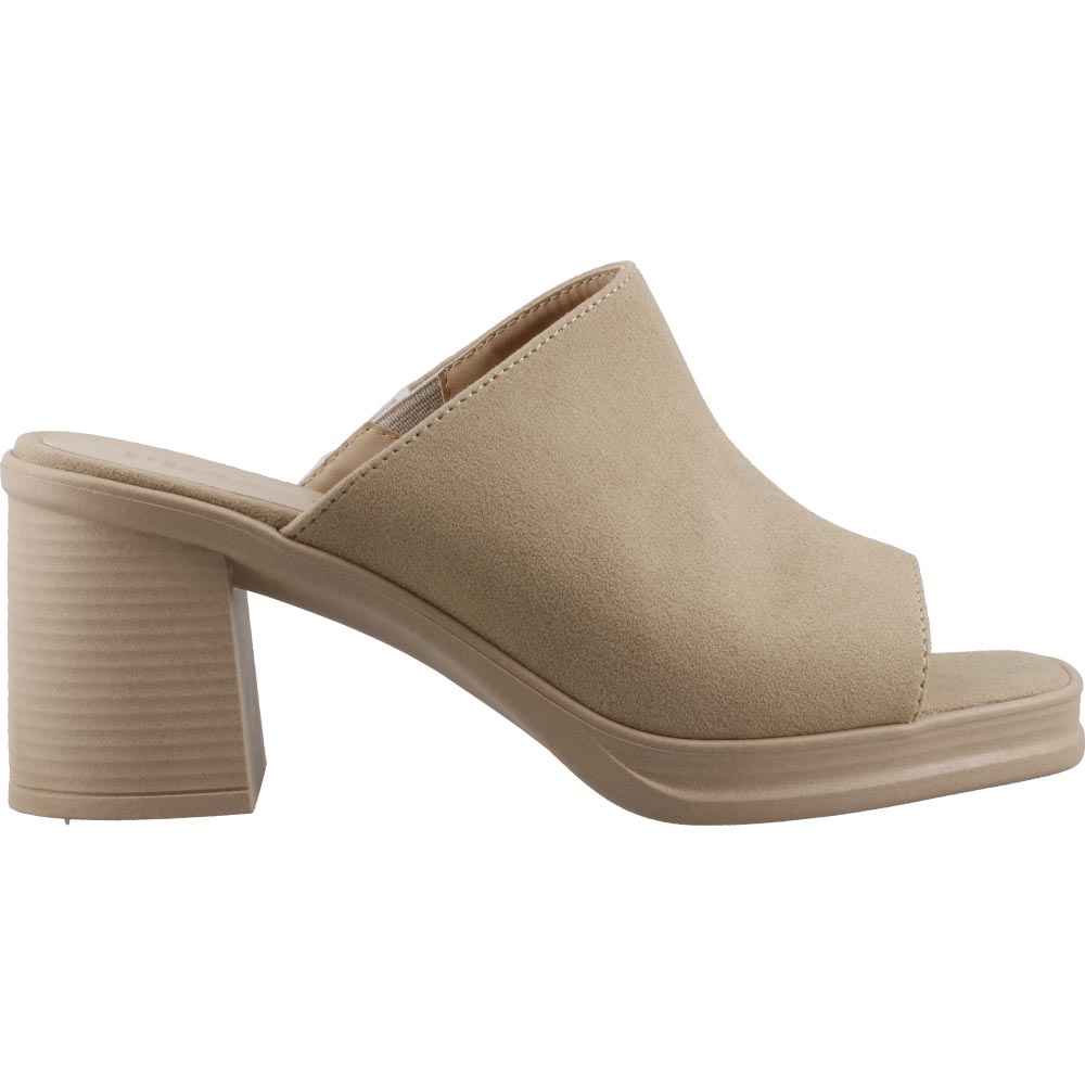 Foto 2 pulgar | Sandalia Dama Miracol By Mama Lola 7614 Beige Tacon Ancho Zapato Mujer Talla 23 A 26 M