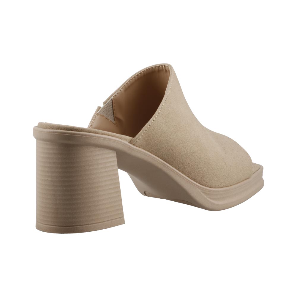 Foto 4 pulgar | Sandalia Dama Miracol By Mama Lola 7614 Beige Tacon Ancho Zapato Mujer Talla 23 A 26 M