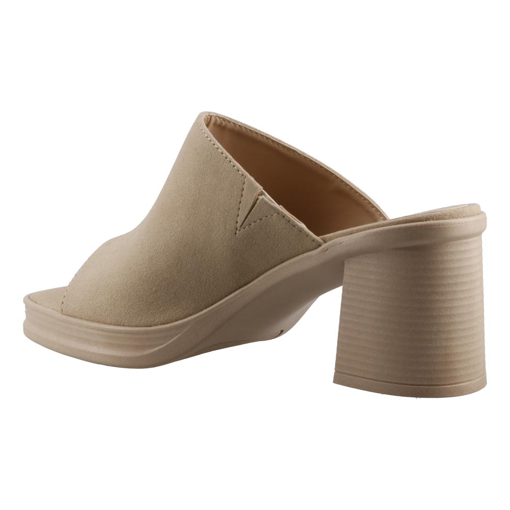 Foto 5 pulgar | Sandalia Dama Miracol By Mama Lola 7614 Beige Tacon Ancho Zapato Mujer Talla 23 A 26 M
