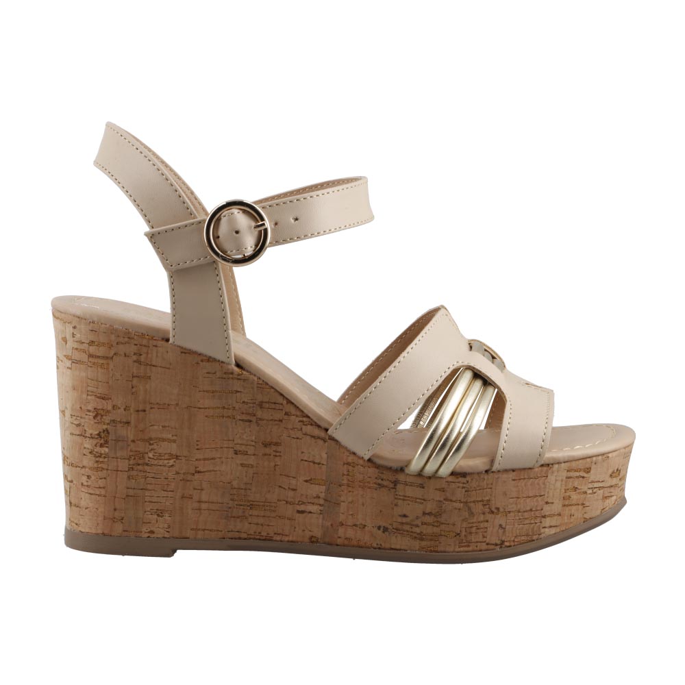 Foto 2 pulgar | Sandalia Dama Miracol By Mama Lola 50104 Avena Sandalia De Plataforma Casual Talla 23 A 26 M