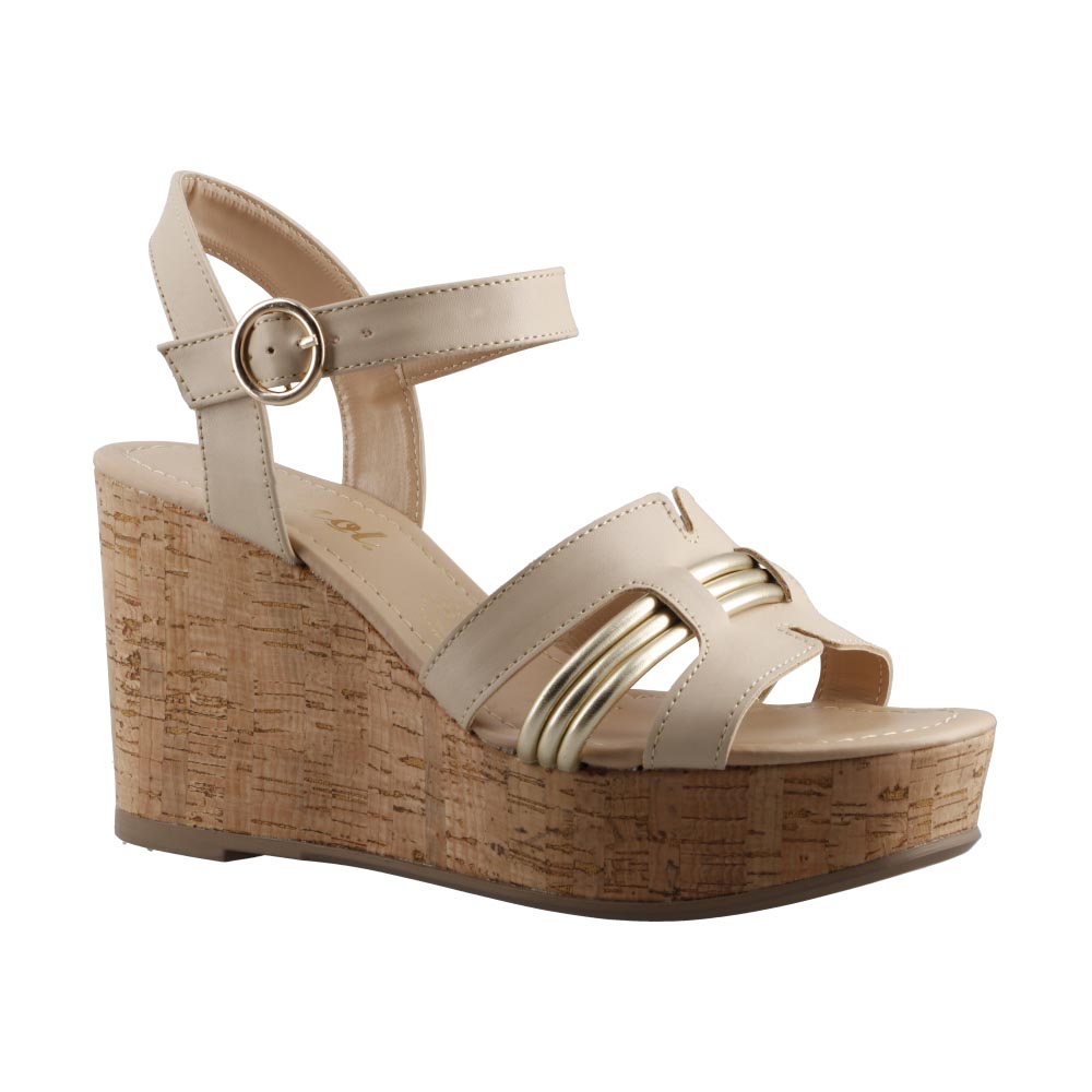 Foto 3 pulgar | Sandalia Dama Miracol By Mama Lola 50104 Avena Sandalia De Plataforma Casual Talla 23 A 26 M