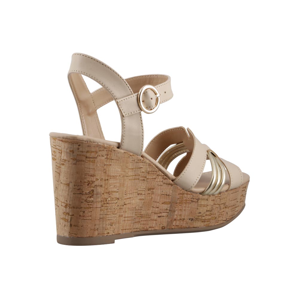 Foto 4 pulgar | Sandalia Dama Miracol By Mama Lola 50104 Avena Sandalia De Plataforma Casual Talla 23 A 26 M