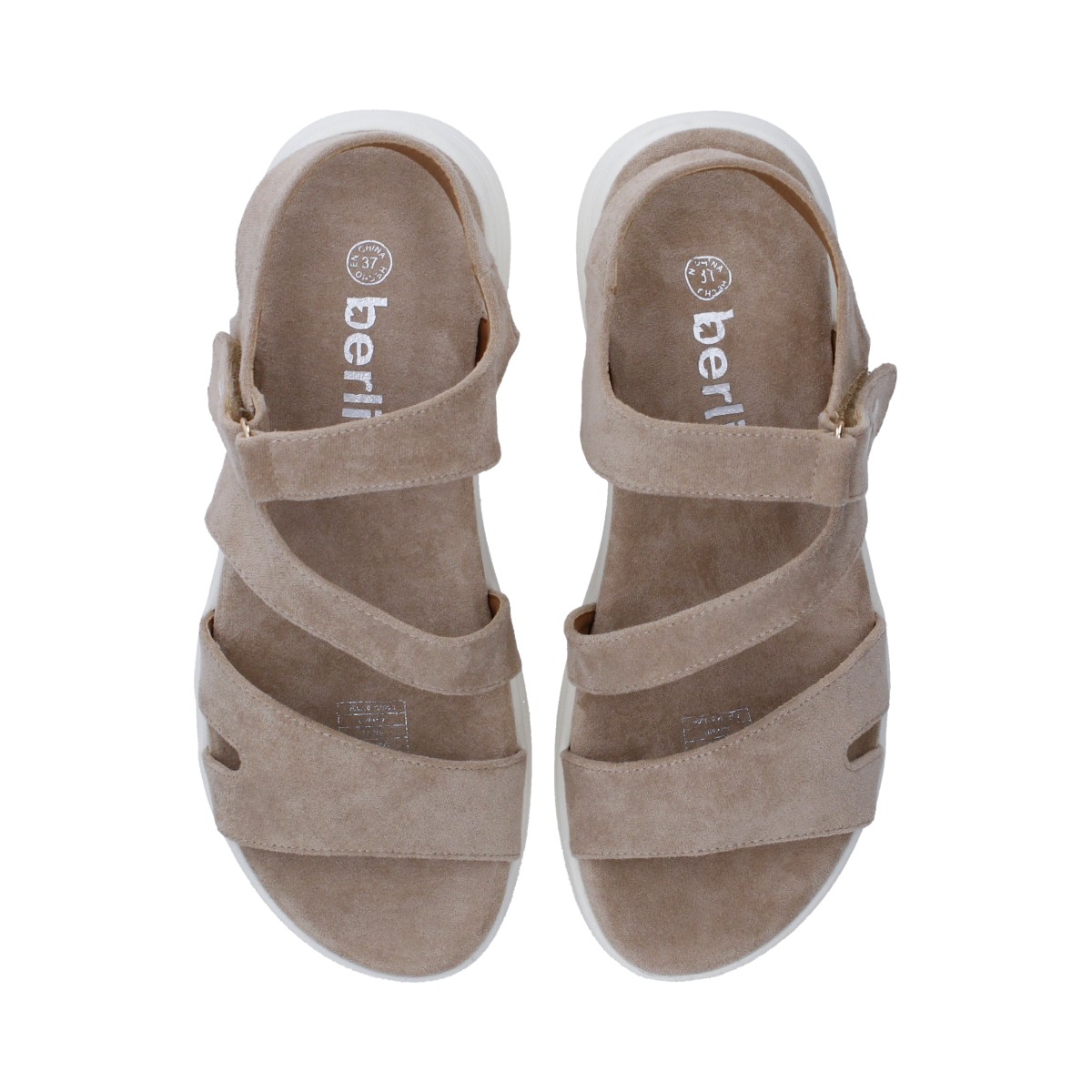 Foto 4 pulgar | Sandalia Confort Berlin Taupe de Plataforma para Dama