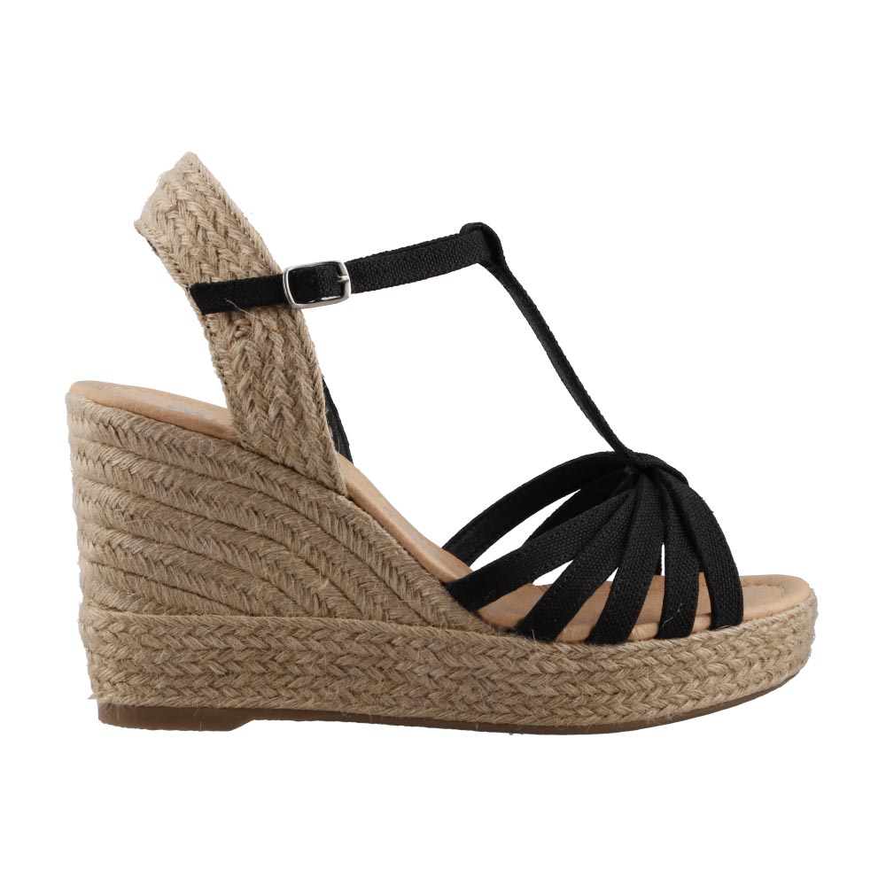 Foto 2 pulgar | Sandalia Mujer Miracol By Mama Lola 9308 Negro Sandalia Plataforma Casual Cómoda Talla 23 A 26 M