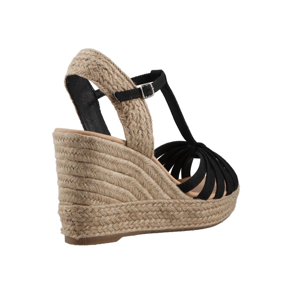 Foto 4 pulgar | Sandalia Mujer Miracol By Mama Lola 9308 Negro Sandalia Plataforma Casual Cómoda Talla 23 A 26 M