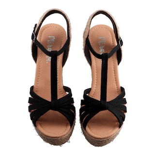 Foto 6 | Sandalia Mujer Miracol By Mama Lola 9308 Negro Sandalia Plataforma Casual Cómoda Talla 23 A 26 M