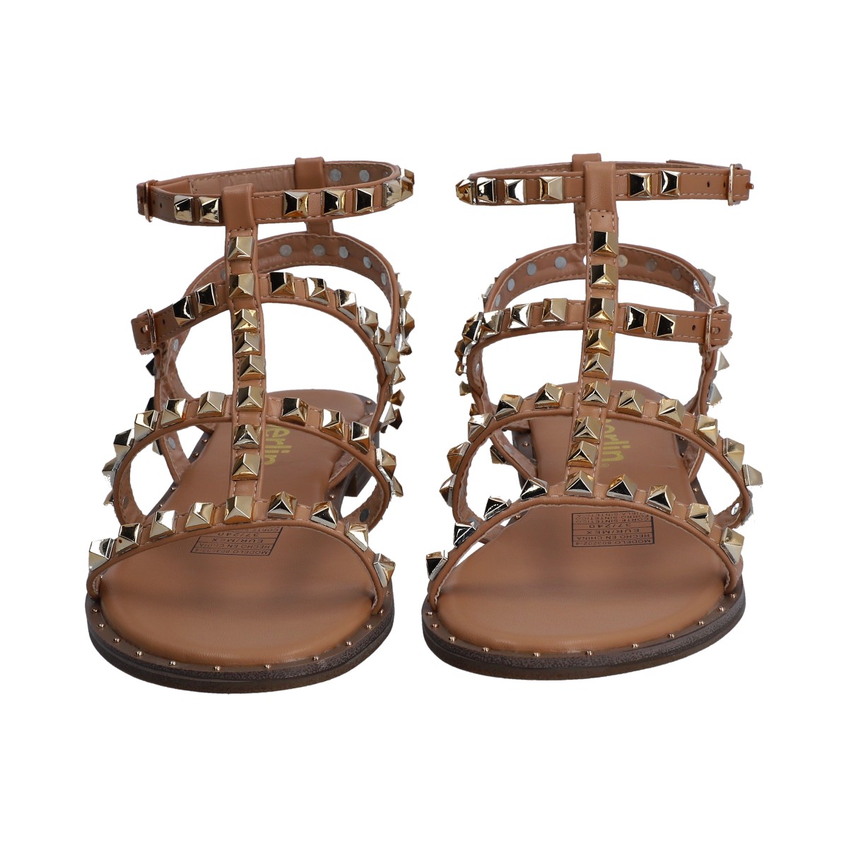 Foto 3 pulgar | Sandalias Casuales Berlin con Estoperoles