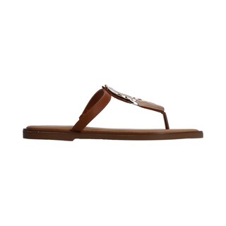 Foto 5 | Sandalias Berlin Tan de Piso con Aplicación Dorada para Dama