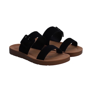 Foto 1 | Sandalias de Piso Berlín Negras para Mujer